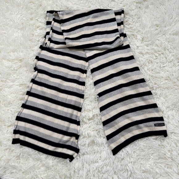 D&G Black and White Striped Scarf - Picture 8 of 9